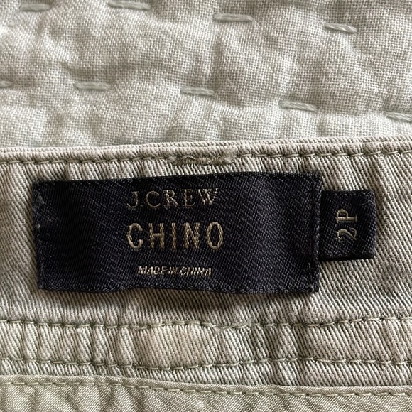 J Crew Sunday Slim Sage Green Chino Pants Size 2P - Picture 5 of 6